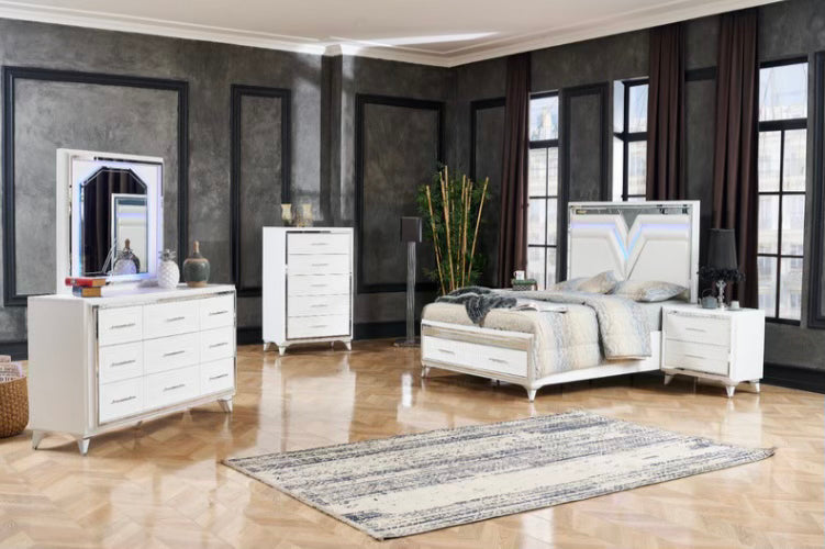 Santana White Bedroom Set