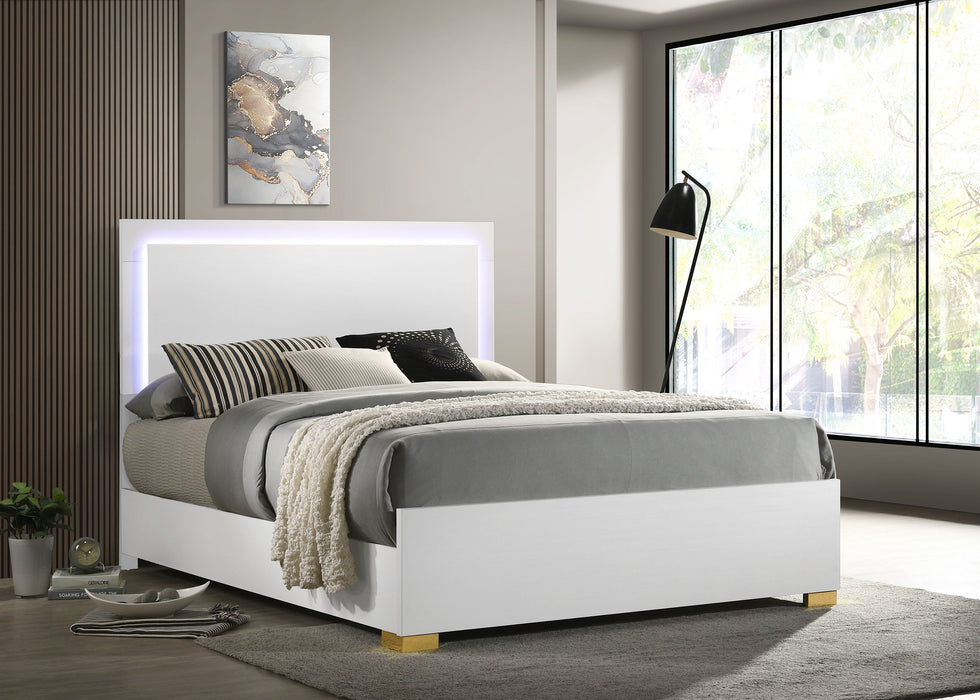 Marceline Panel Bed with LED Lighting