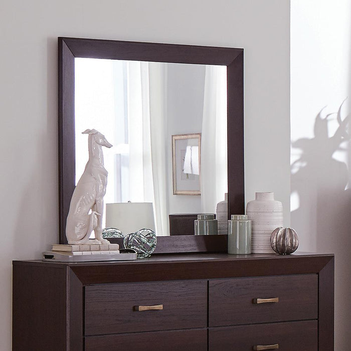 Kauffman Rectangular Dresser Mirror Dark Cocoa