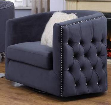 Galaxy Home Afreen Upholstered Chair in Gray GHF-808857772725 image