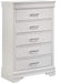 Galaxy Home Brooklyn 5 Drawer Chest in White GHF-733569342808 image