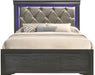 Galaxy Home Brooklyn Full Panel Bed in Metallic Grey GHF-733569326921 image