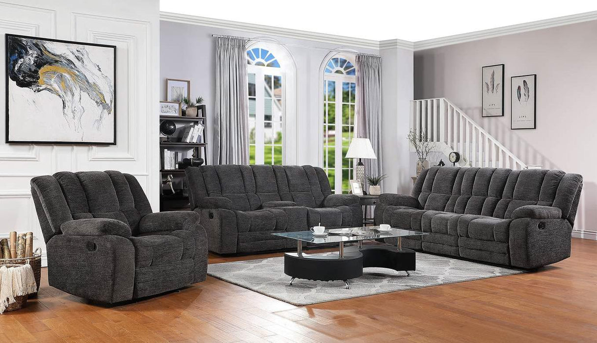 Galaxy Home Chicago Reclining Sofa in Gray GHF-808857726803