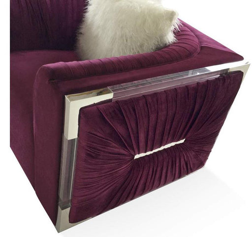 Galaxy Home Contempo Chair in Wine GHF-808857941817 image