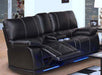 Galaxy Home Electron Power Recliner Loveseat in Black GHF-808857589897 image