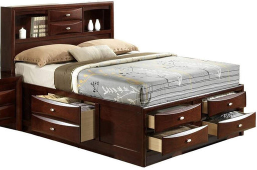Galaxy Home Emily Full Storage Bed in Cherry GHF-808857992086 image