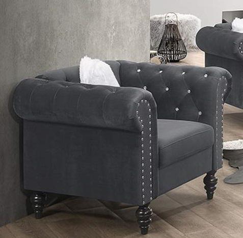 Galaxy Home Emma Chair in Gray GHF-808857820471 image