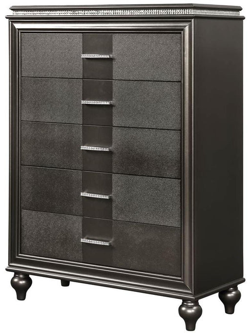 Galaxy Home Ginger 5 Drawer Chest in Gunmetal Copper GHF-808857599650 image