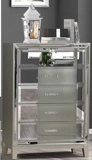Galaxy Home Harmony 6 Drawer Chest in Silver GHF-808857748638 image