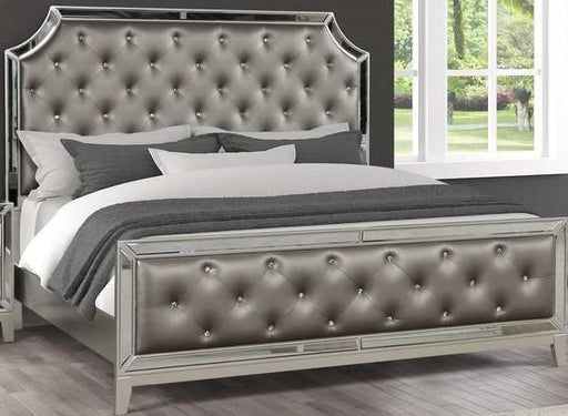 Galaxy Home Harmony King Panel Bed in Silver GHF-808857767042 image