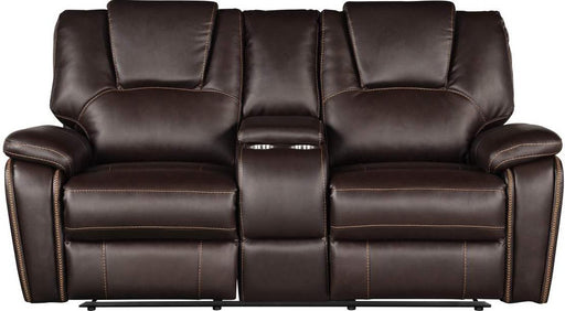 Galaxy Home Hong Kong Reclining Loveseat in Brown GHF-733569398461 image