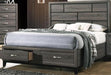Galaxy Home Hudson King Storage Bed in Foil Grey GHF-808857775122 image