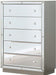 Galaxy Home Infinity 5 Drawer Chest in Silver GHF-808857942319 image