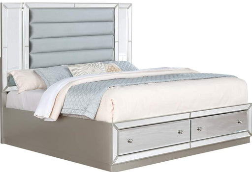 Galaxy Home Infinity King Storage Bed in Silver GHF-808857651006 image