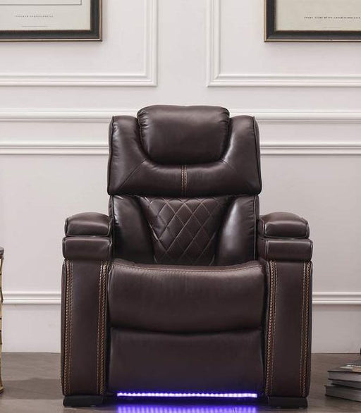 Galaxy Home Lexus Power Recliner in Brown GHF-808857587831 image