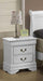 Galaxy Home Louis Phillipe 2 Drawer Nightstand in White GHF-808857603500 image