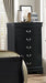 Galaxy Home Louis Phillipe 5 Drawer Chest in Black GHF-808857764218 image
