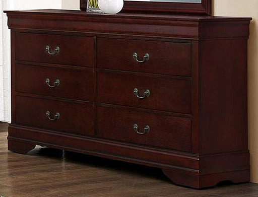 Galaxy Home Louis Phillipe 6 Drawer Dresser in Cherry GHF-808857970619 image