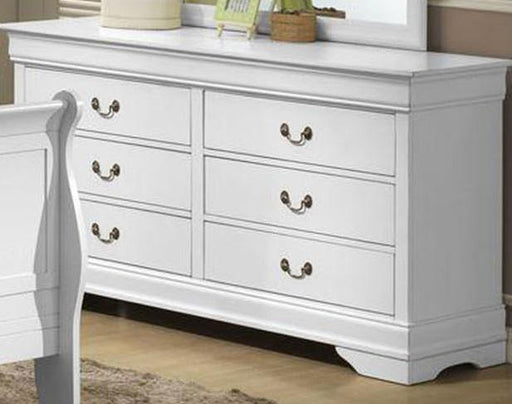 Galaxy Home Louis Phillipe 6 Drawer Dresser in White GHF-808857521040 image