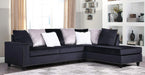 Galaxy Home Martha Reversible Sectional Sofa in Black GHF-808857834874 image