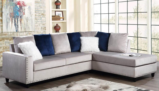 Galaxy Home Martha Reversible Sectional Sofa in Gray GHF-808857622297 image