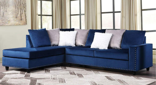 Galaxy Home Martha Reversible Sectional Sofa in Navy GHF-808857614056 image