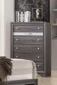 Galaxy Home Matrix 6 Drawer Chest in Gray GHF-808857739148 image