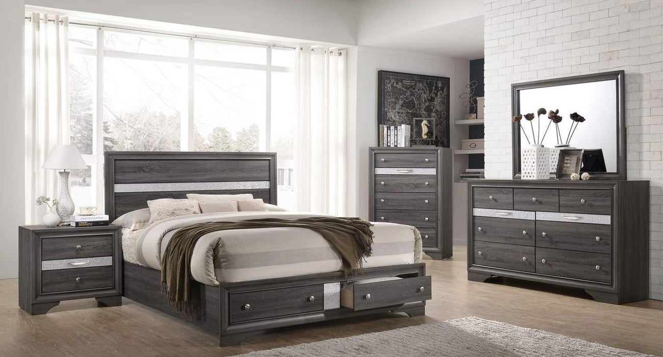 Galaxy Home Matrix 6 Drawer Chest in Gray GHF-808857739148