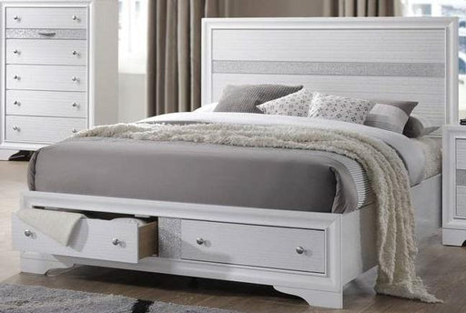 Galaxy Home Matrix King Storage Bed in White GHF-808857627766 image