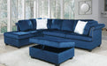 Galaxy Home Omega Sectional Sofa in Navy GHF-808857980977 image