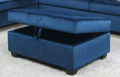 Galaxy Home Omega Storage Ottoman in Navy GHF-808857791733 image