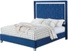 Galaxy Home Sapphire King Upholstered Bed in Navy GHF-808857840059 image