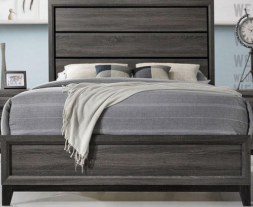 Galaxy Home Sierra Queen Panel Bed in Foil Grey GHF-808857916389 image