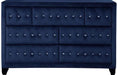 Galaxy Home Sophia 7 Drawer Dresser in Blue GHF-733569365272 image