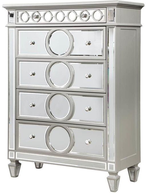 Galaxy Home Symphony 5 Drawer Chest in Silver GHF-808857601537 image