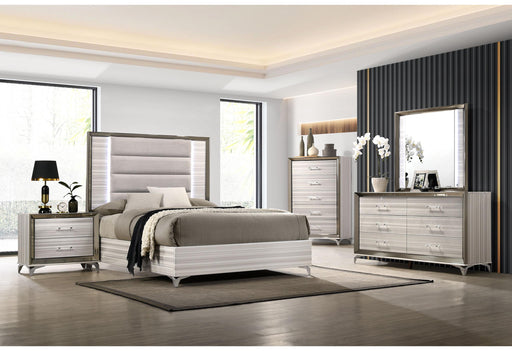 ZAMBRANO WHITE QUEEN BED GROUP WITH VANITY SET image