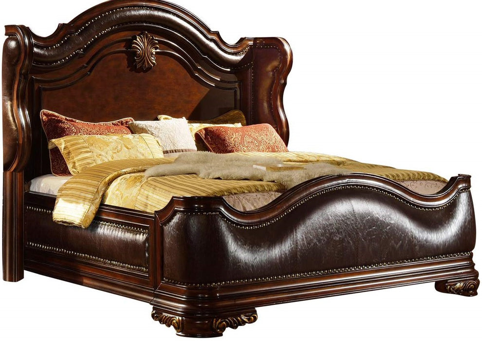 Galaxy Home Bella King Bed in Dark Walnut image