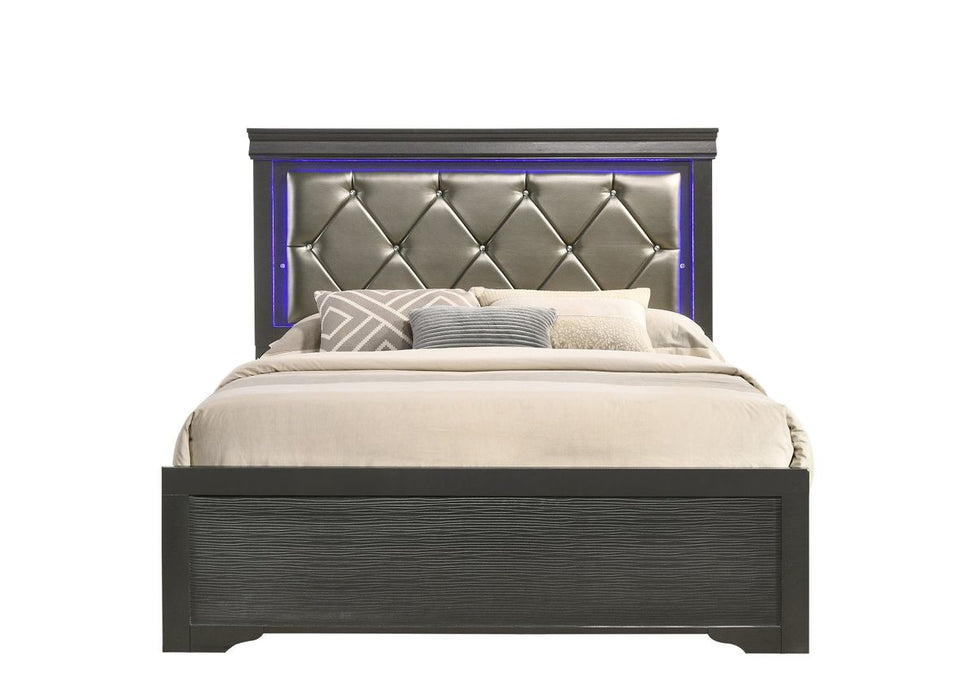 Galaxy Home Brooklyn King Bed in Gray image