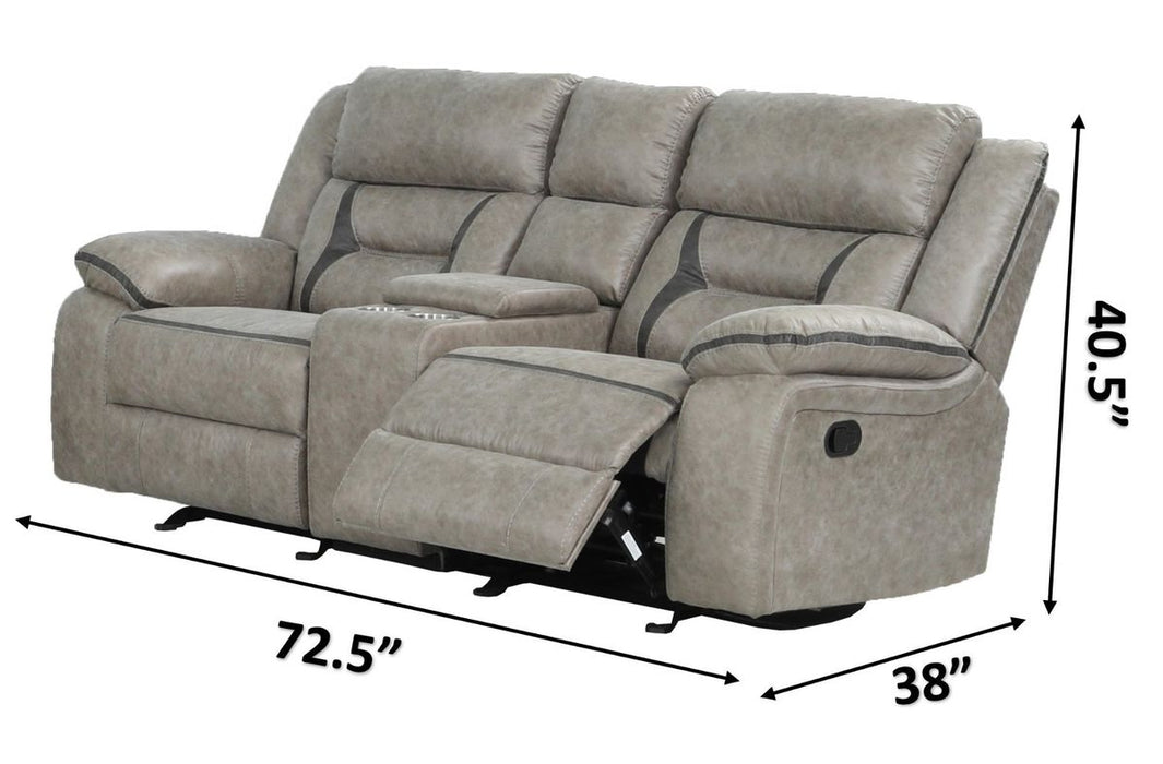 Galaxy Home Denali Loveseat in Gray