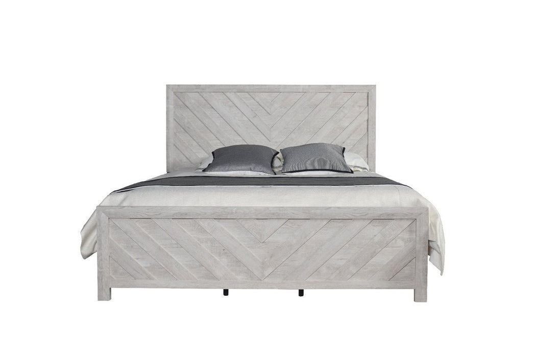 Galaxy Home Denver King Bed in Rustic Oak