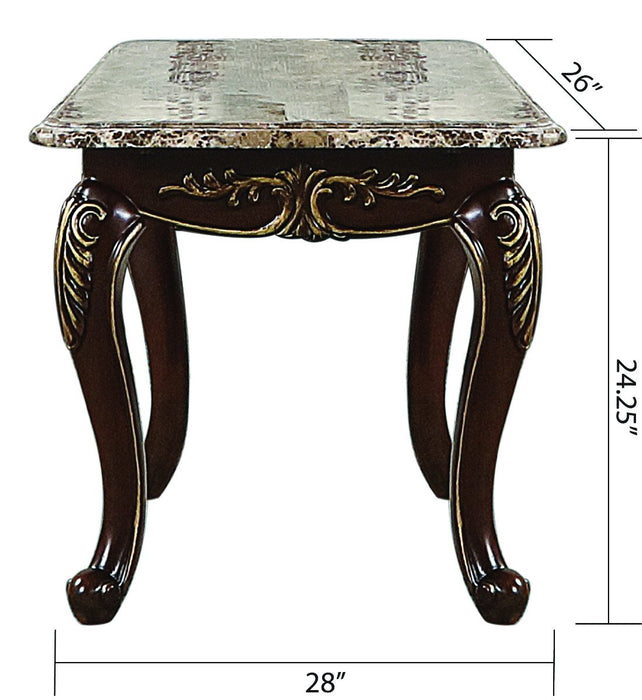 Galaxy Home Gloria End Table in Brown