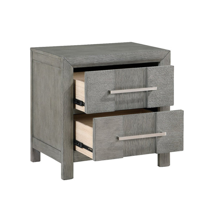 Galaxy Home Kenzo Nightstand in Gray