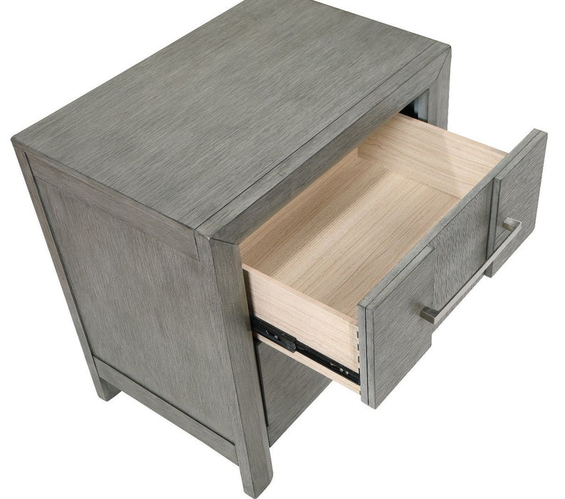 Galaxy Home Kenzo Nightstand in Gray