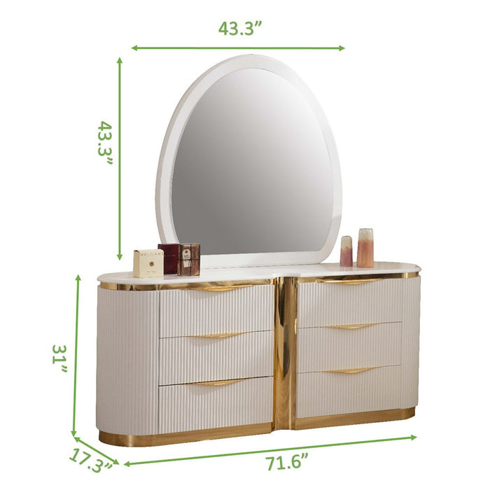 Galaxy Home Laura Dresser in White