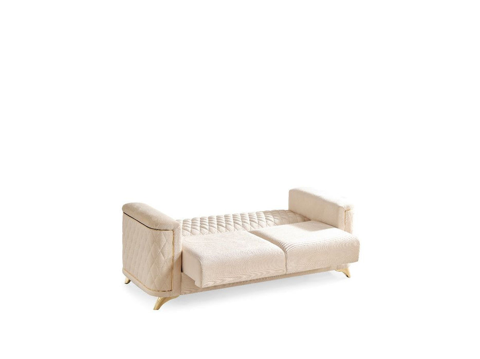 Galaxy Home Luna Loveseat in Ivory
