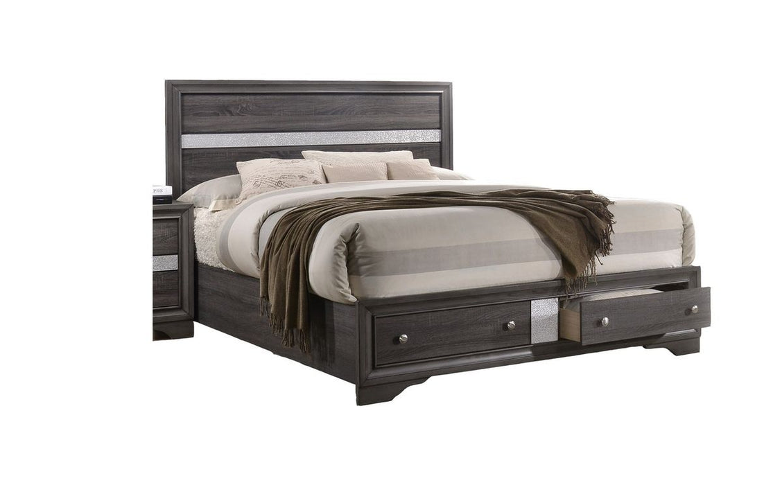 Galaxy Home Matrix Queen Bed in Gray image