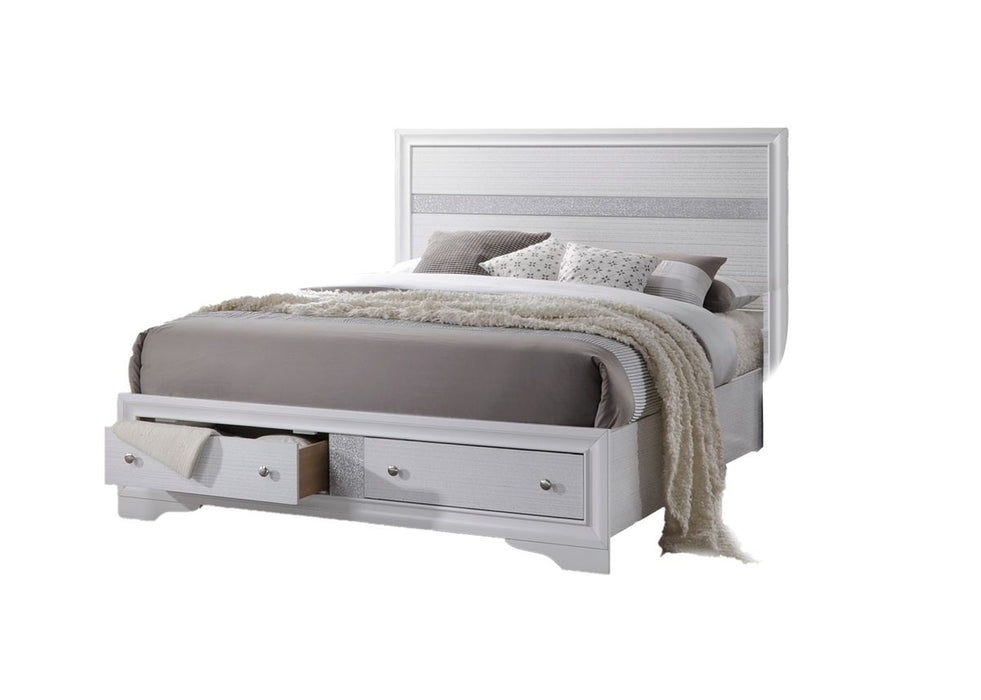 Galaxy Home Matrix King Bed in White
