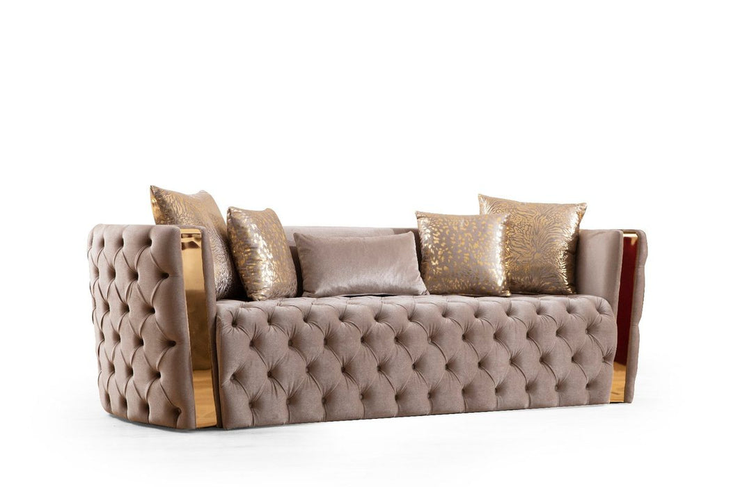 Galaxy Home Naomi Sofa in Taupe