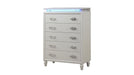 Galaxy Home Perla LED Chest in Milky White image