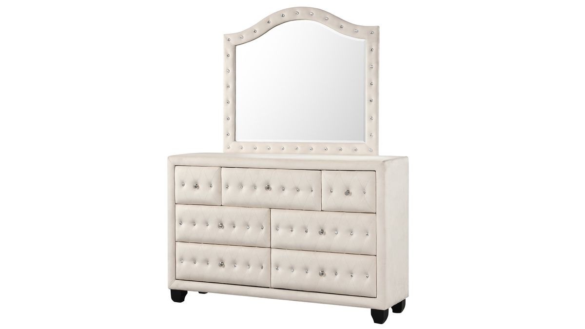 Galaxy Home Sophia Dresser in Cream